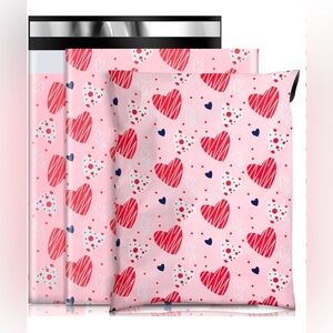 Heart polymailer bags 10x13in 10pc